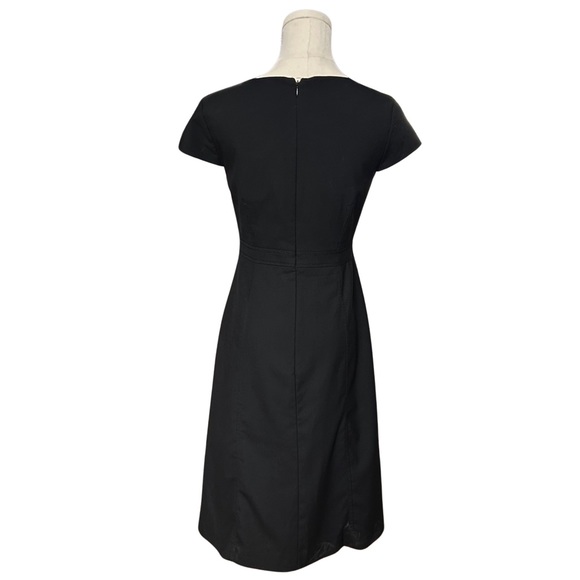 Women's Ann Taylor Cap Sleeve Midi-Length Lined Dress Size 0 - Picture 11 of 11